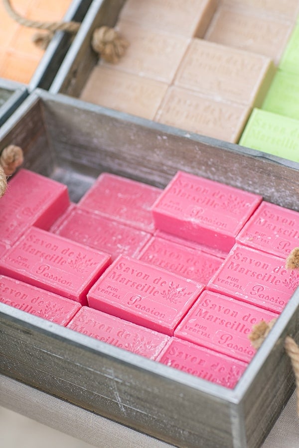 Savon de Marseille Soap in wooden crates