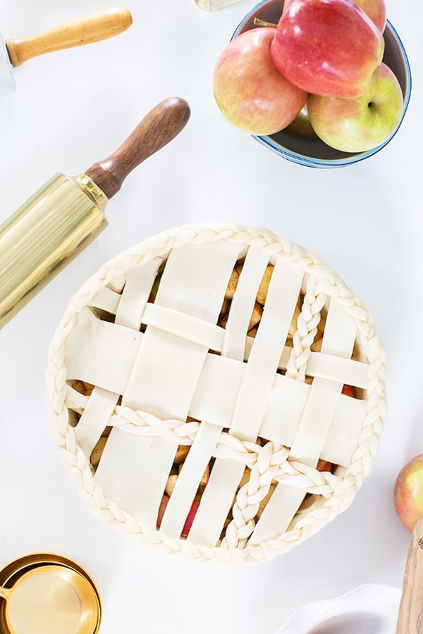 shot of tools for the pie party