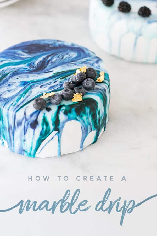 How To Make A Marbelized Cake Marble Drip Cake Recipe Sugar And Charm