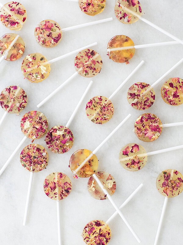 Delicious homemade rose flavored lollipop recipe
