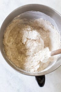 flour, oats, butter, sugar and eggs