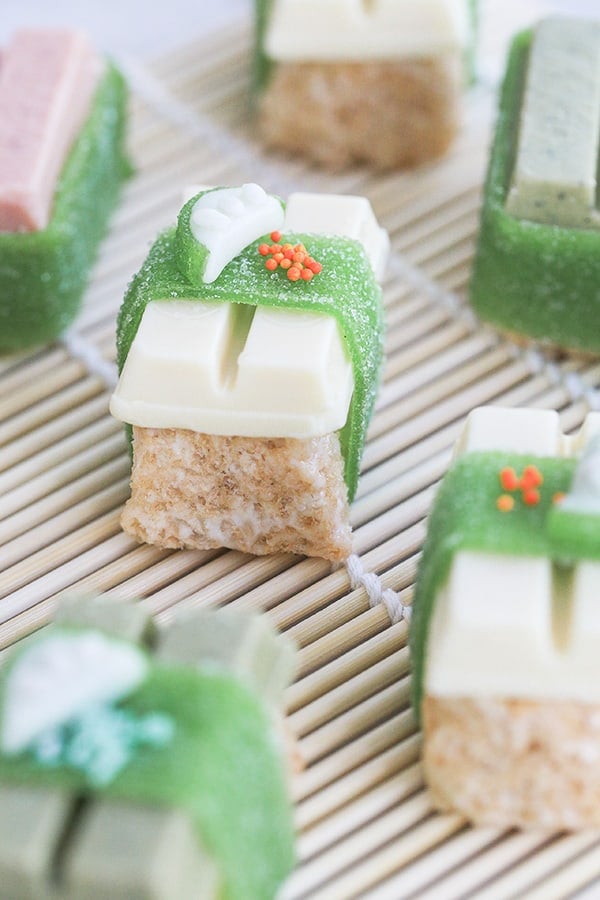 How to Make Kit Kat Candy Sushi Dessert - Sugar and Charm