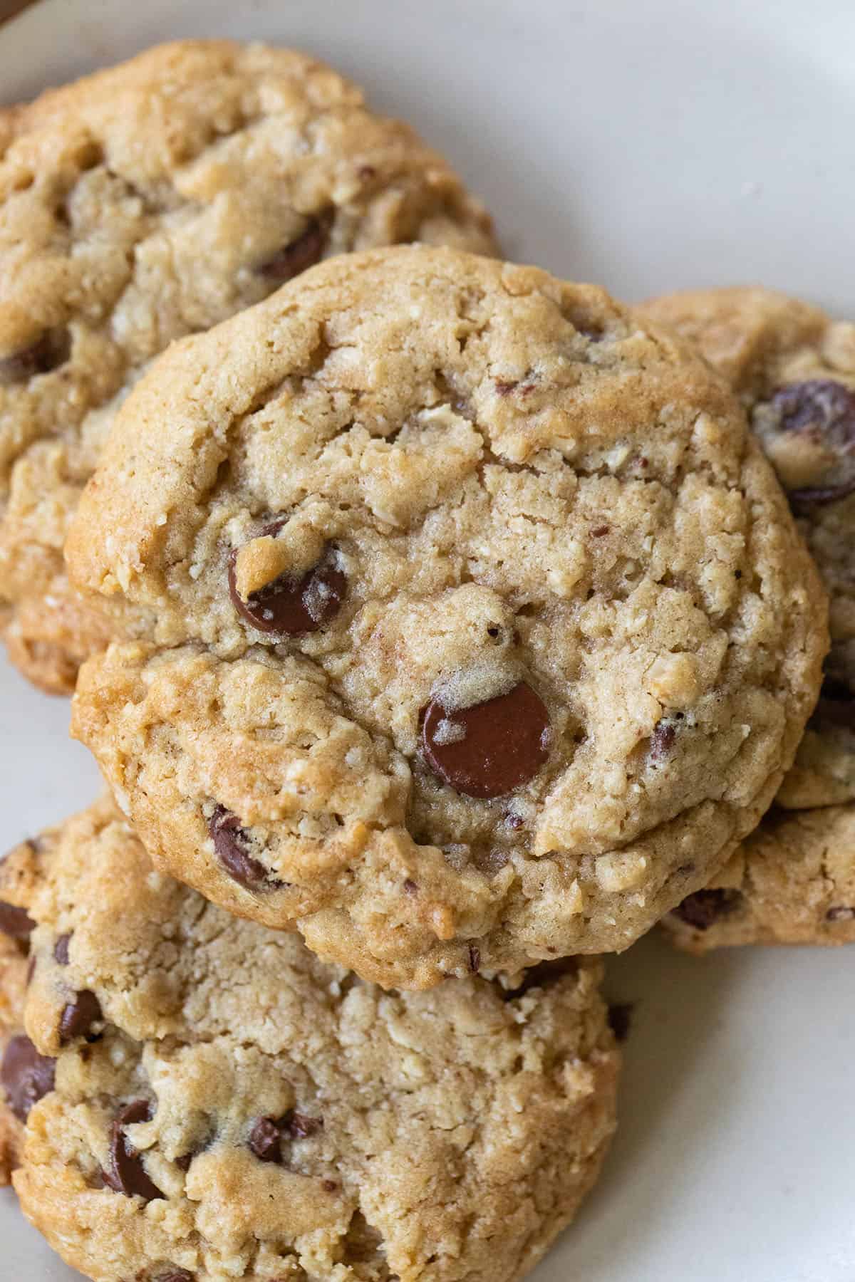 chocolate chip oatmeal cookies