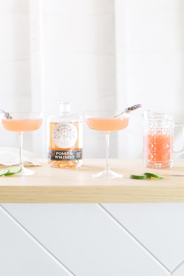 Floral cocktail with Pomp & Whimsy