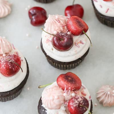Decadent Chocolate Cherry Cupcakes