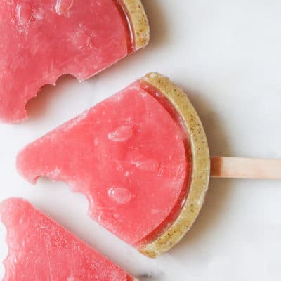 watermelon tequila popsicles