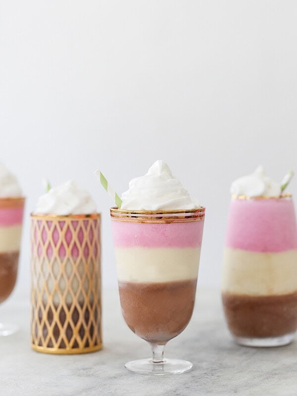 Neapolitan Milkshakes