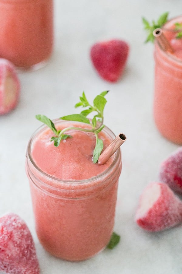Strawberry frosé for the 4th of July!