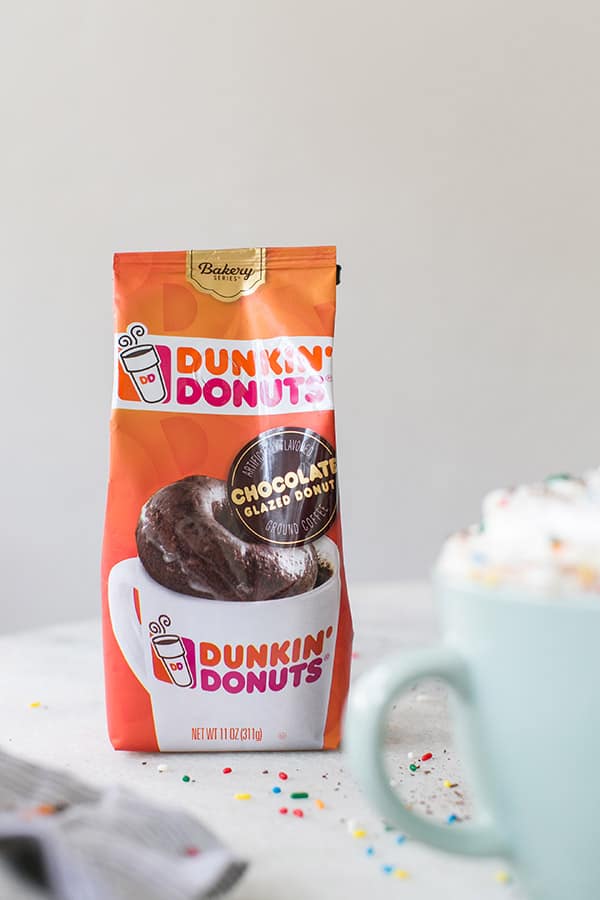 Dunkin Donuts chocolate glazed coffee