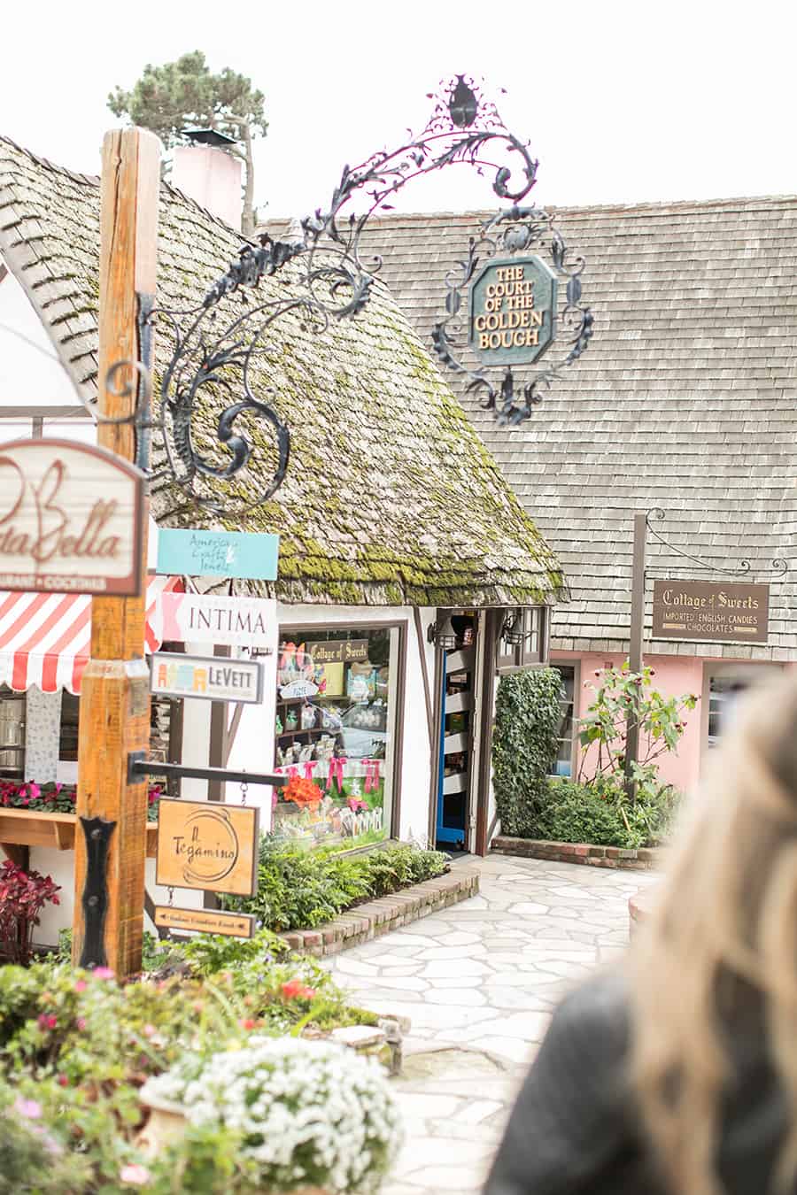 Thatch roof village candy store in Carmel by The Sea