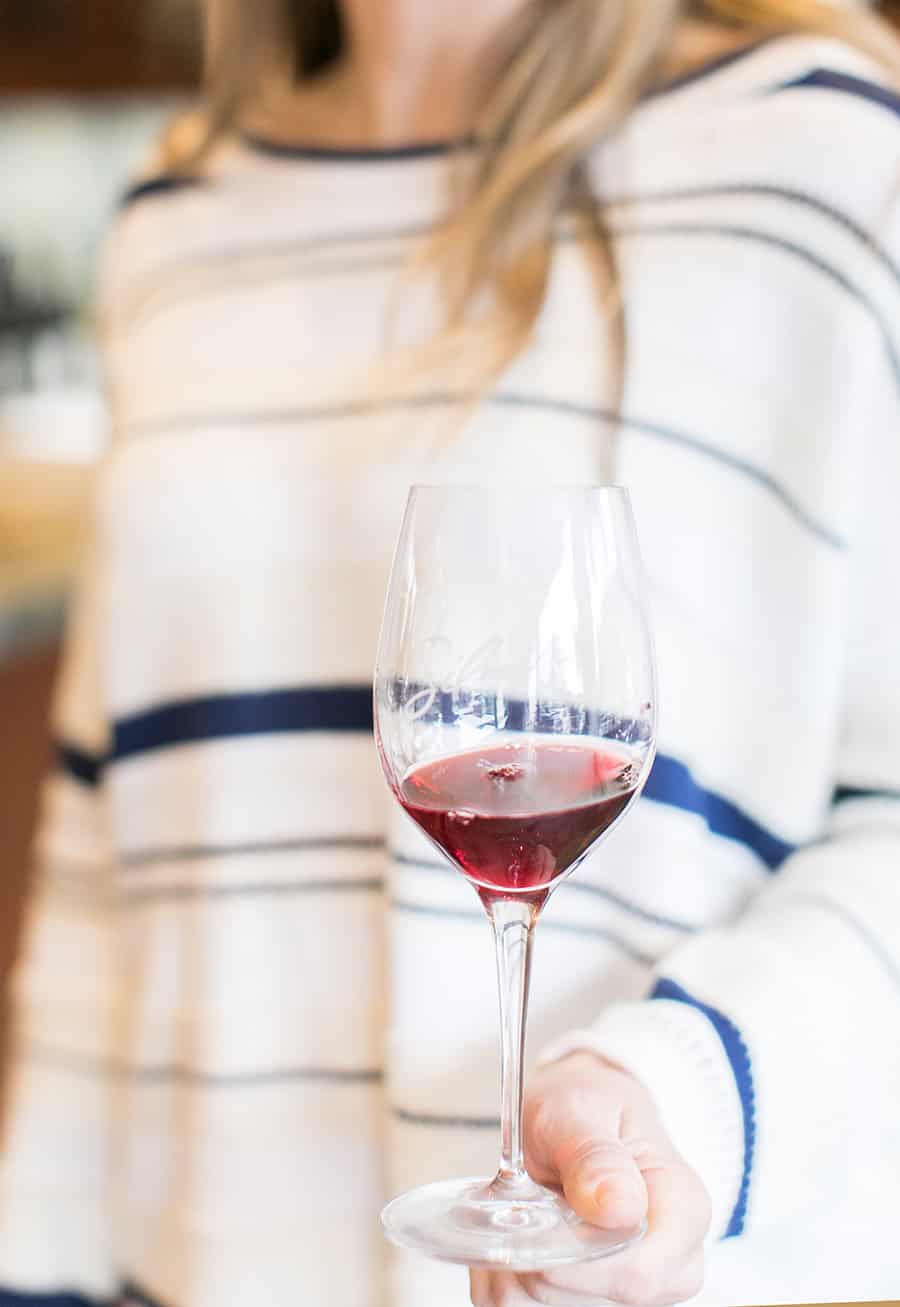Tasting wine in Carmel