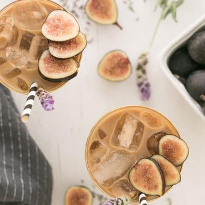 Easy Cold Brew Coffee with Fig and Lavender