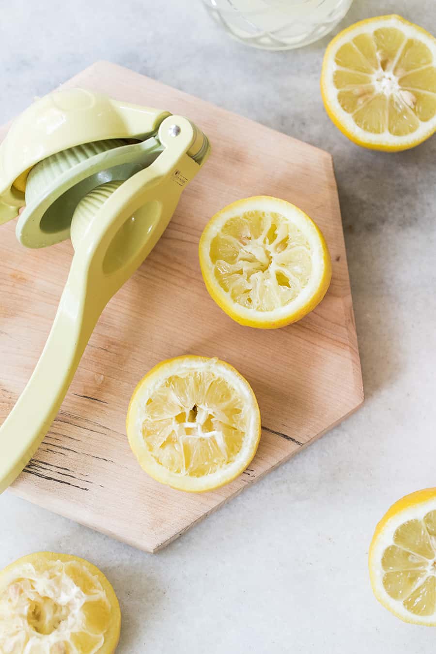 lemons on a table for the moscow mules recipe