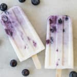 roasted blueberry popsicles
