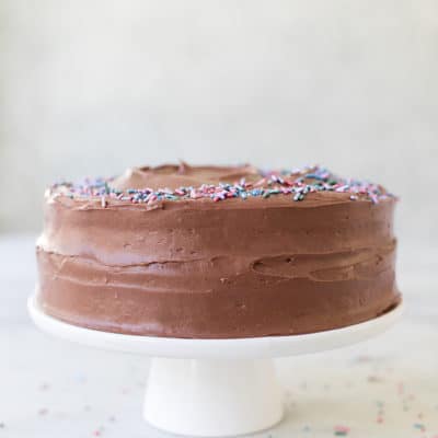 The Best Devil’s Food Cake Recipe with Sour Cream Frosting