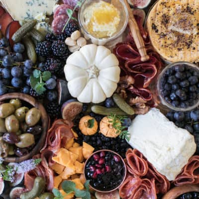 halloween meat and cheese platter