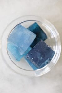 Naturally Colored Blue Ice Cubes
