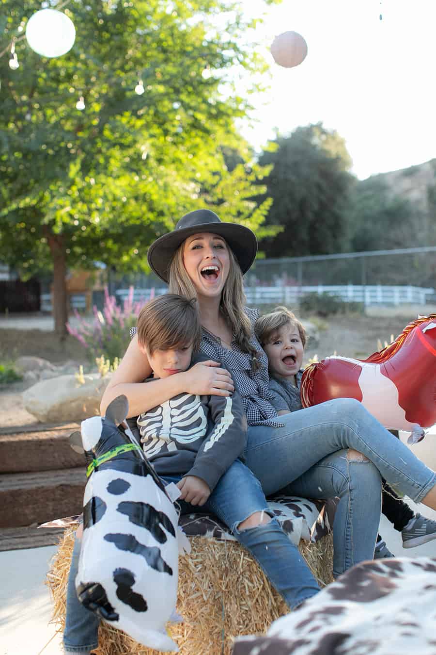 Eden Passante with her two kids. 