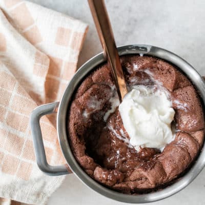 Decadent And Easy Chocolate Soufflés for two!