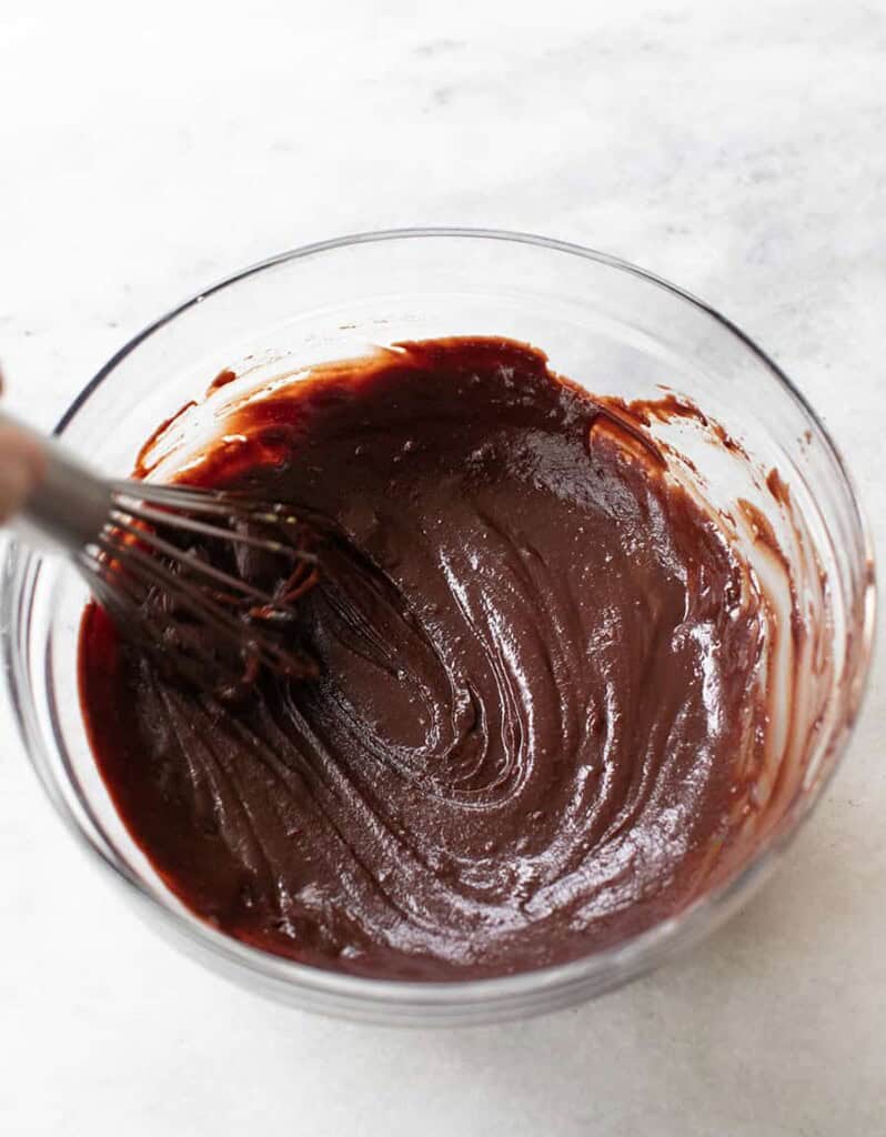 Chocolate in a bowl.