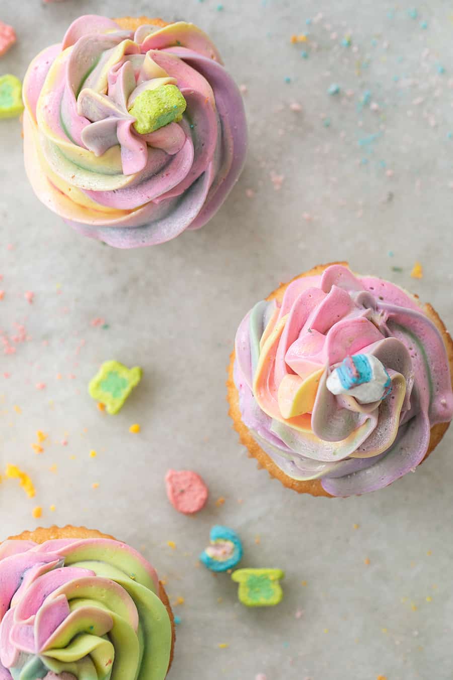 Lucky Charm Cupcakes