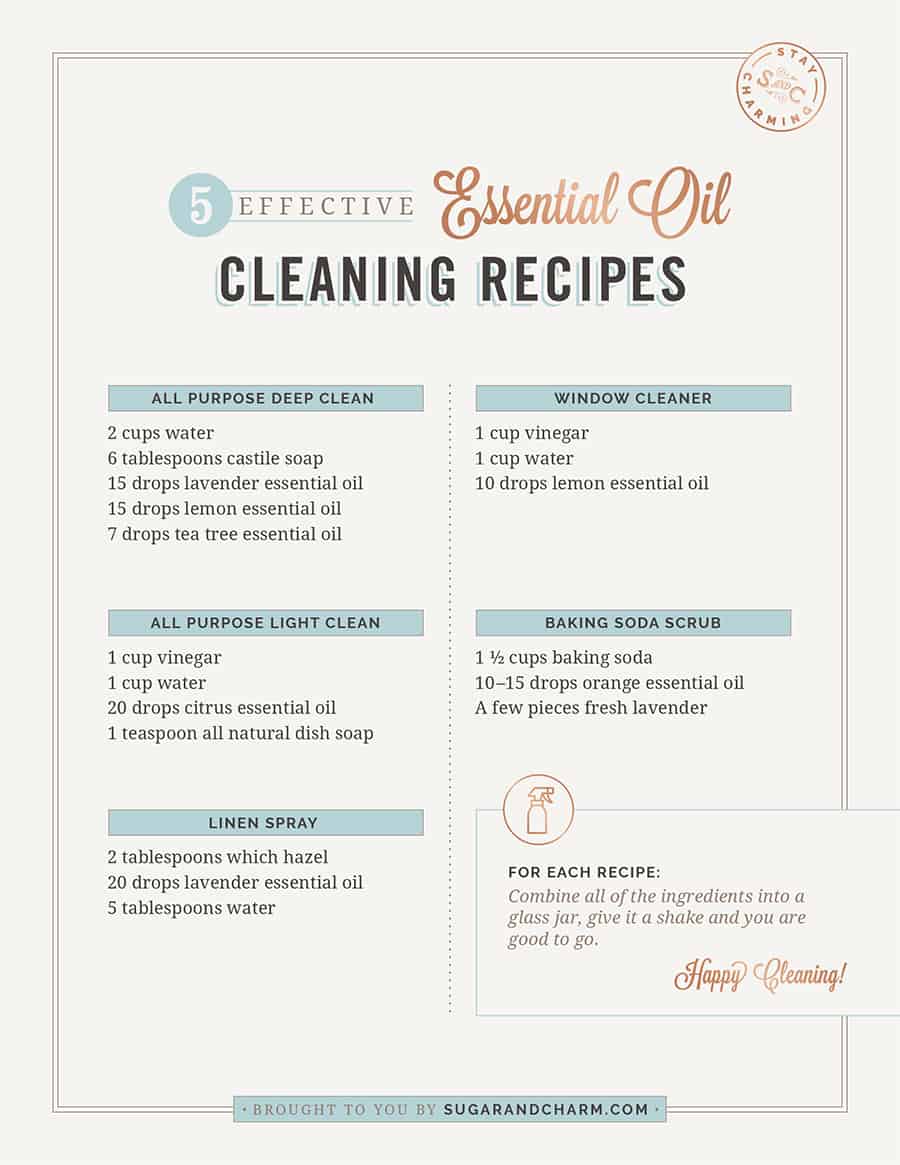 5 Natural Diy Cleaning Recipes That Work Sugar And Charm