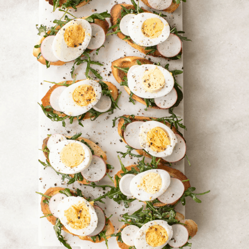 Hard-Boiled Egg and Herb Toast Recipe