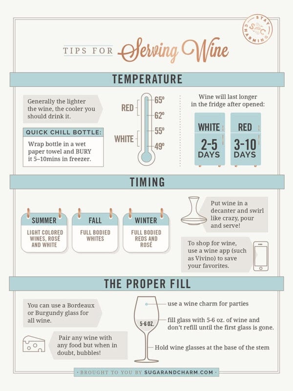 tips for serving wine