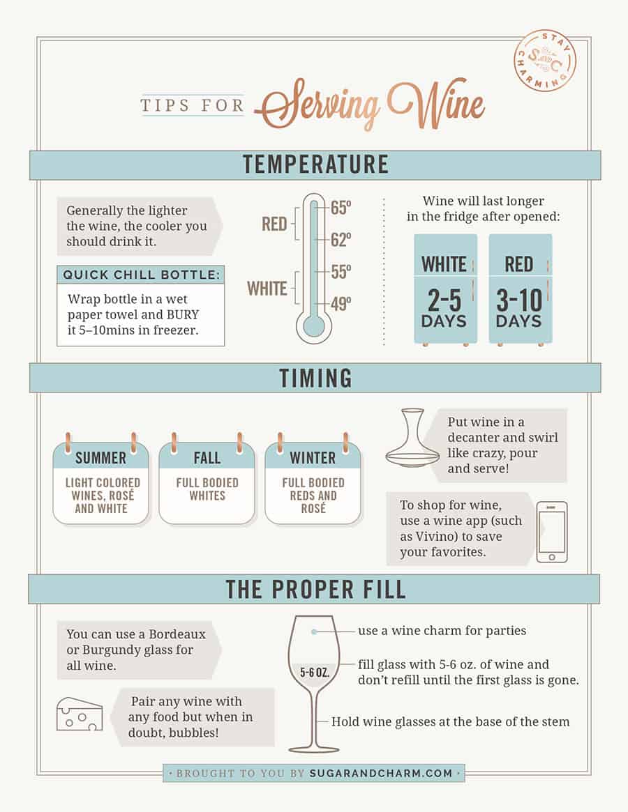 tips for serving wine