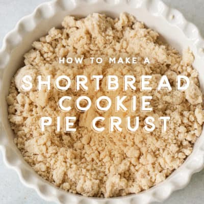 How to Make a Shortbread Cookie Pie Crust