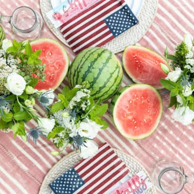 Watermelon Themed 4th of July Party!