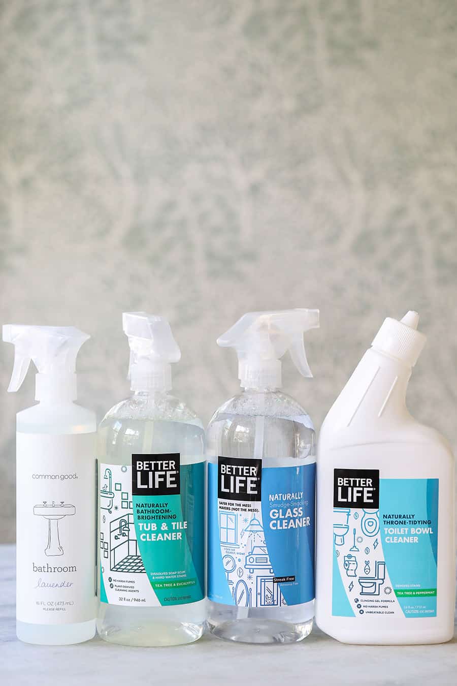 Natural cleaning products for the bathroom