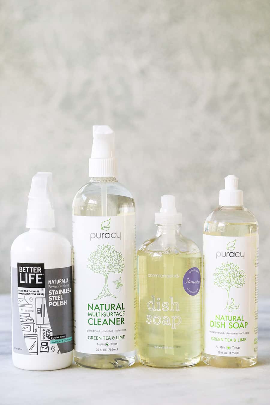 Natural cleaning items for the kitchen