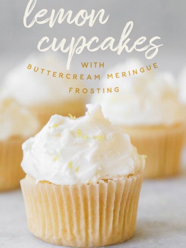 Lemon Cupcakes with Buttercream Meringue Frosting