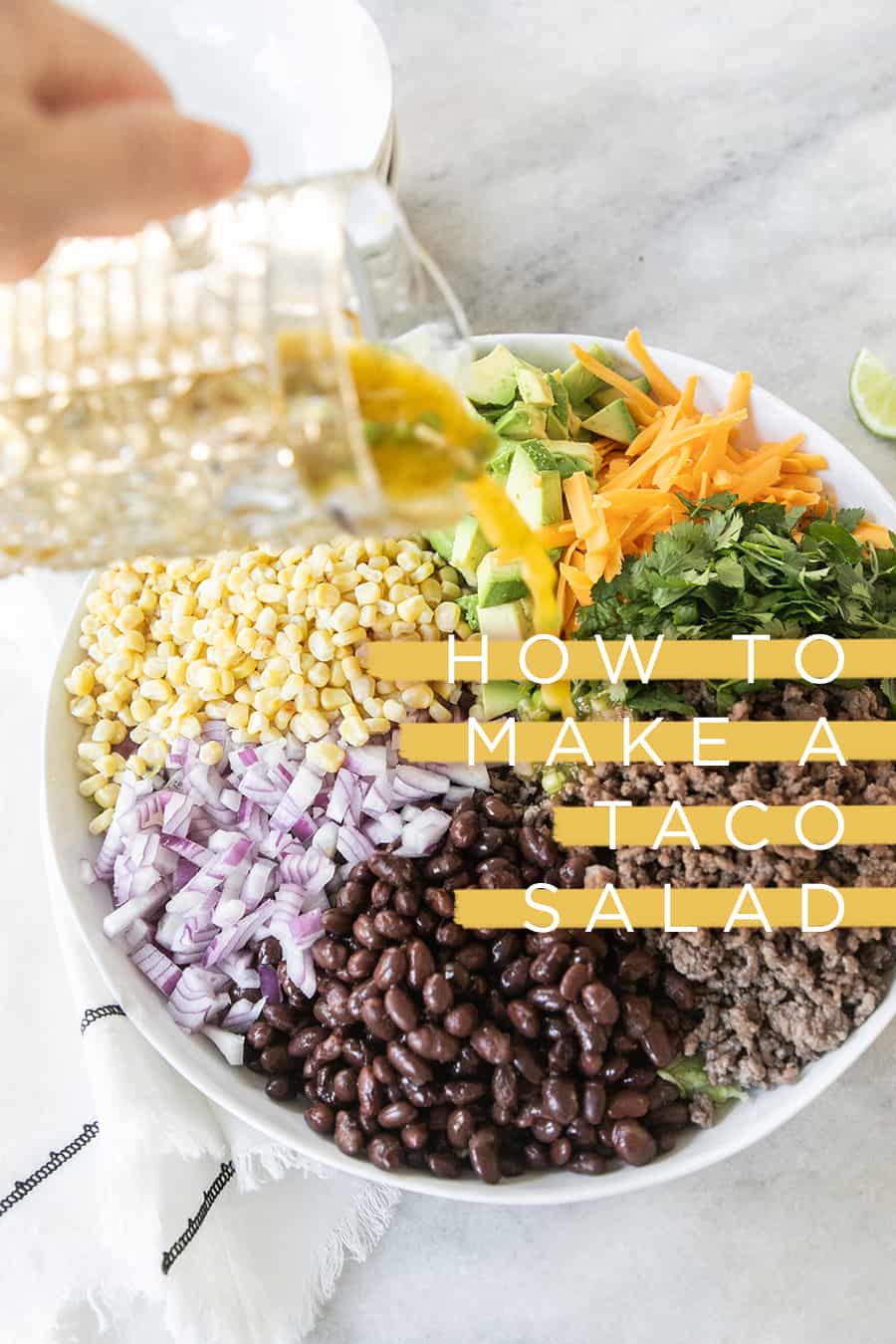 How to make a taco salad with a graphic 