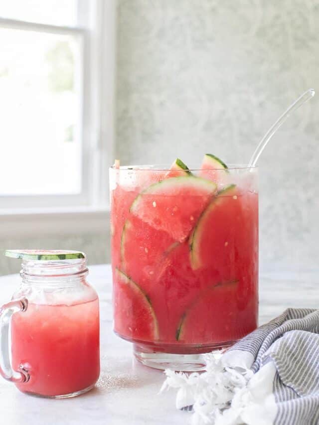 A Refreshing Watermelon Cocktail Punch Story