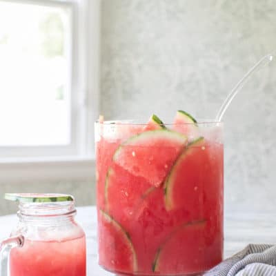A Refreshing Watermelon Cocktail Punch