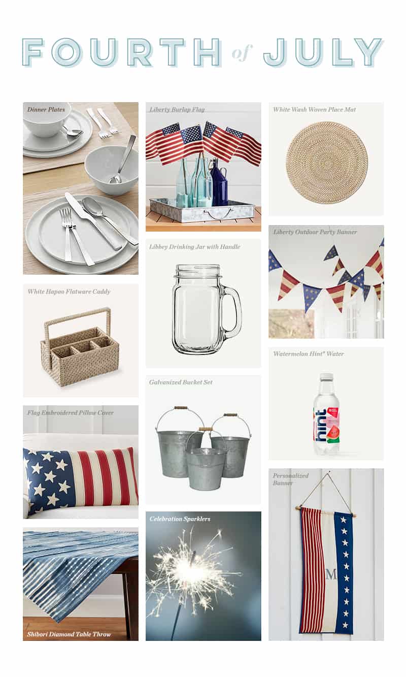 4th of july shopping guide graphic