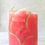 Watermelon Juice garnished with slices of watermelon