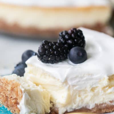 Ricotta Cheesecake with Whipped Sour Cream Topping