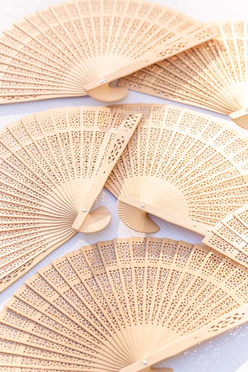 Wooden fans