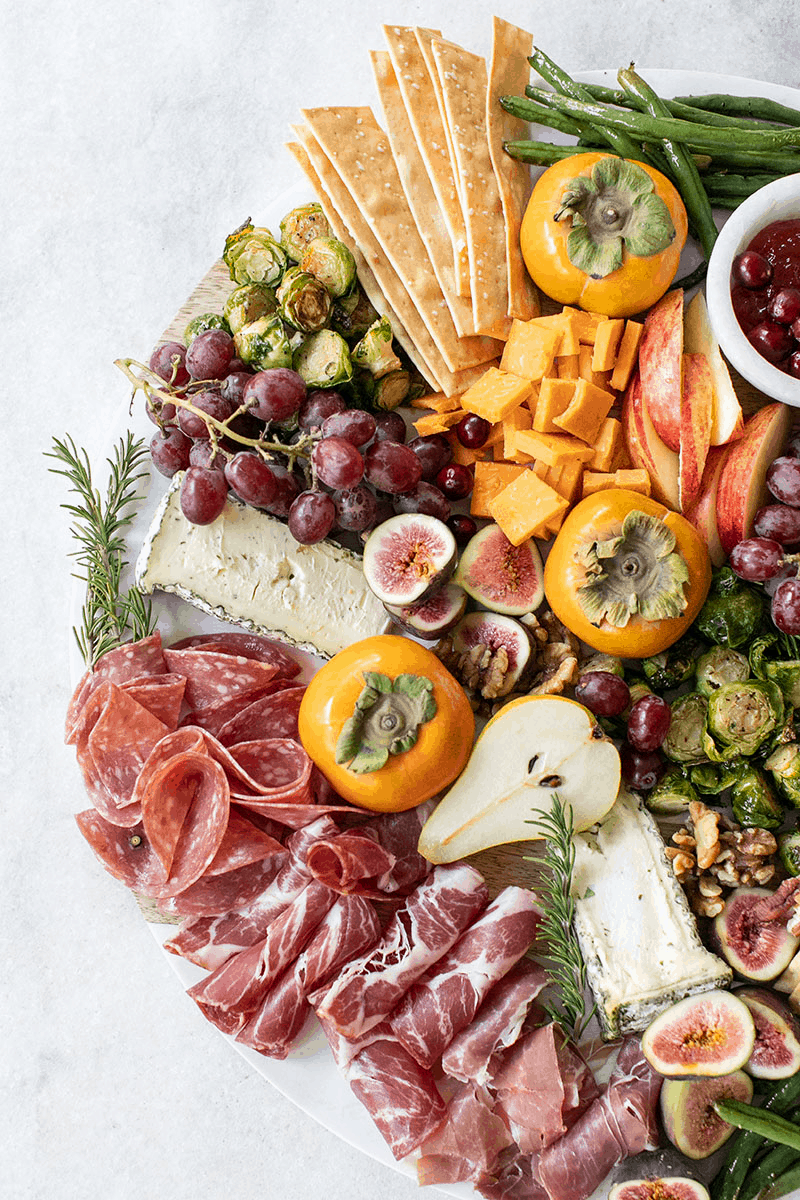 Thanksgiving appetizer platter.