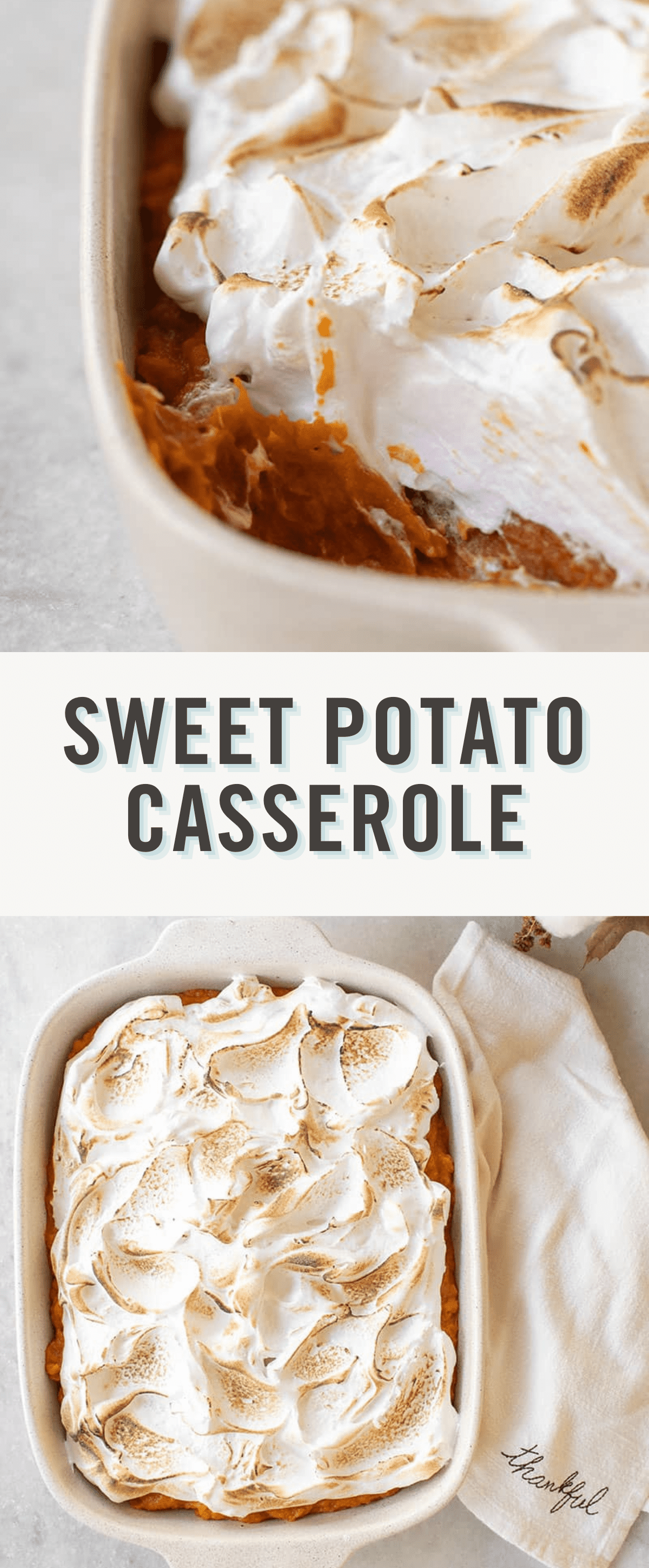 sweet potato casserole picture with title.