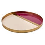decorate pink and gold tray