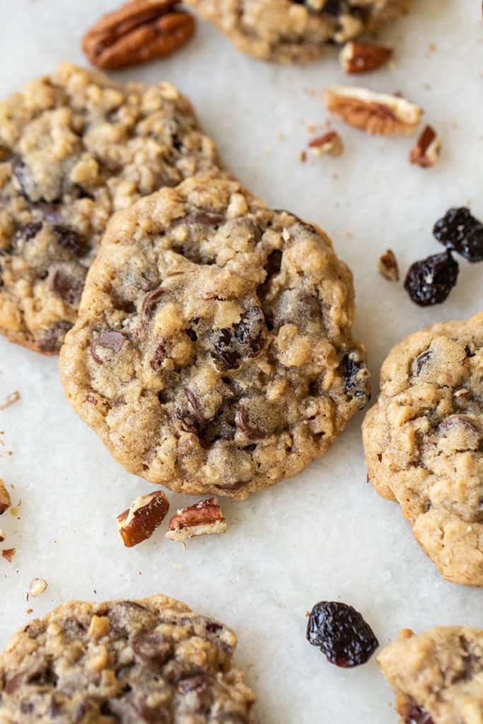 Chocolate Cherry Chunk Cookies - Sugar and Charm