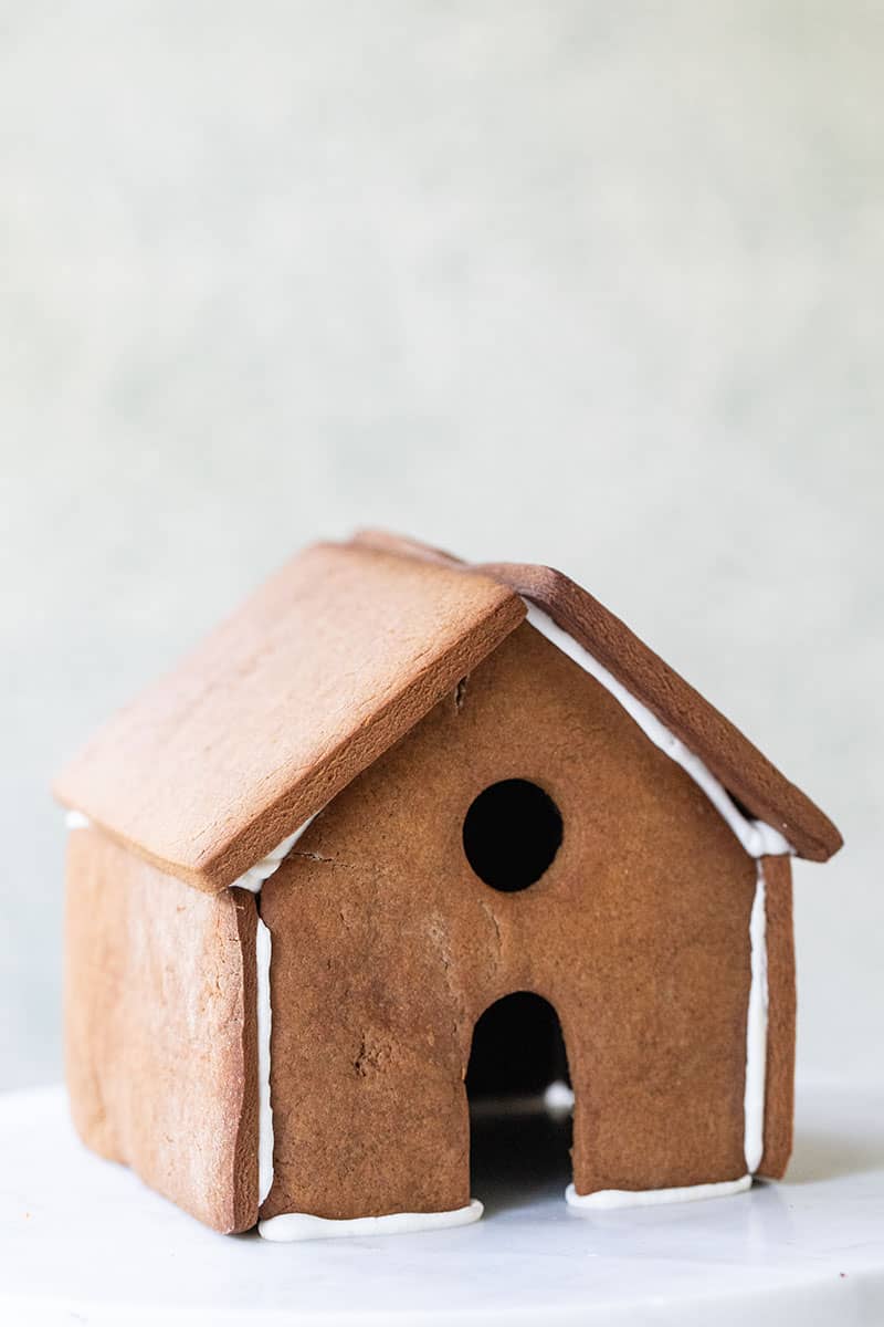 A gingerbread house recipe without decorations. 