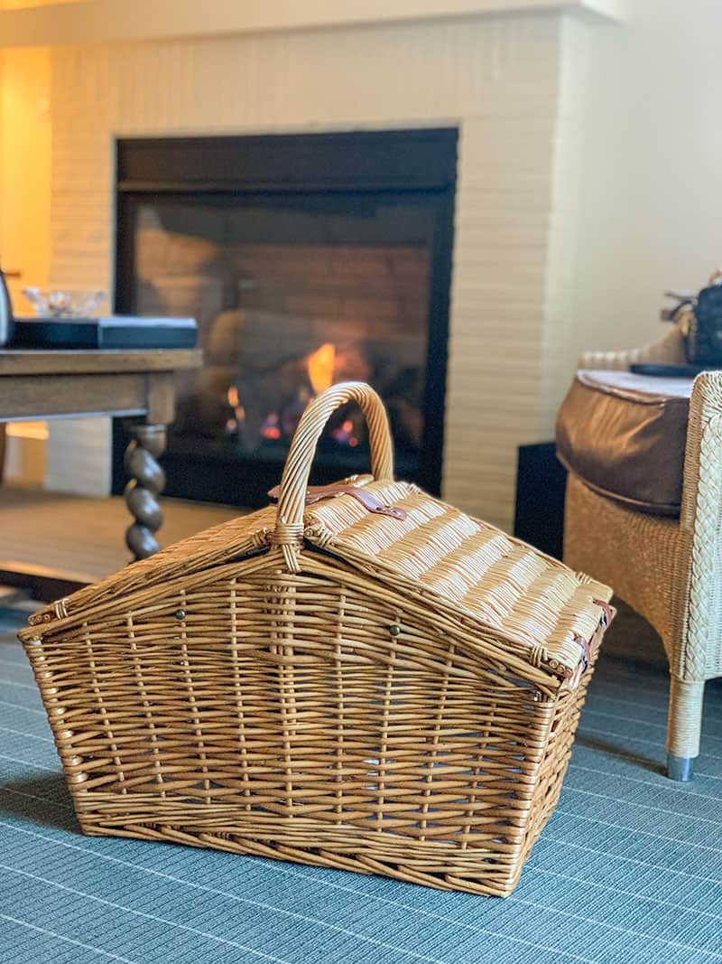 Picnic basket at Meadowood Napa 