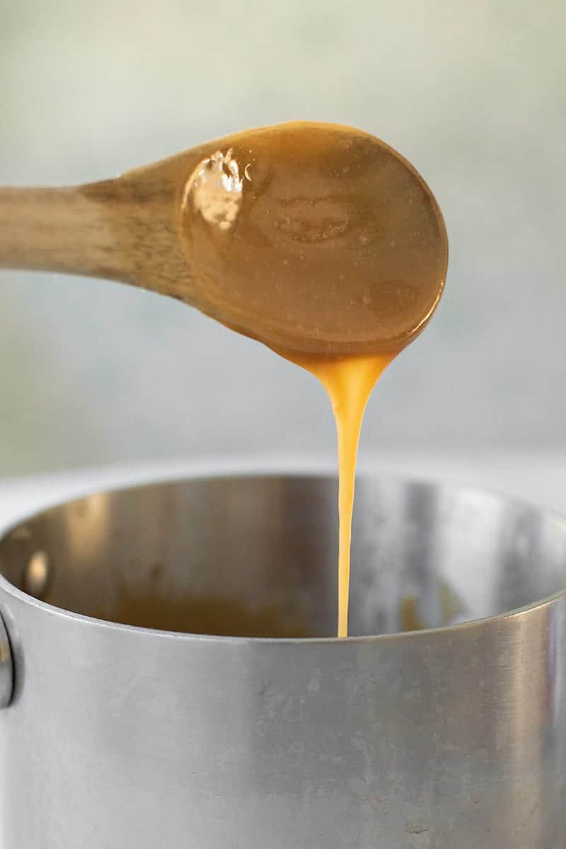 quick caramel sauce - medium heat, caramel apples, hot caramel, room temperature, easy caramel sauce