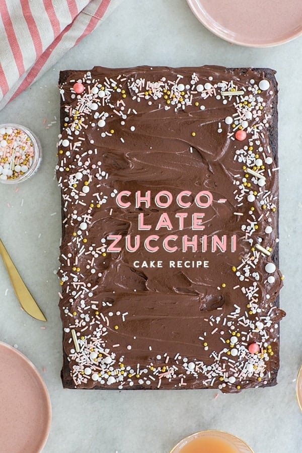 Chocolate cake with sprinkles 