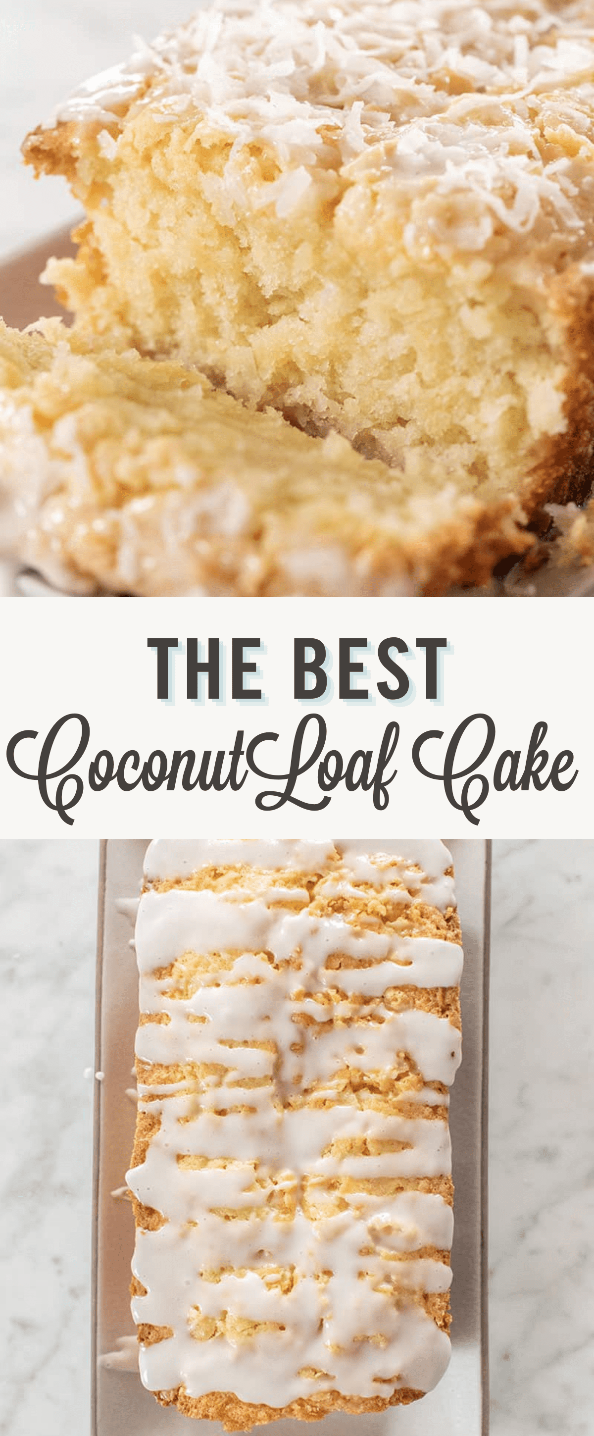 coconut loaf cake. 